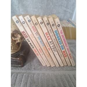 Vintage MAD Paperback Lot 8 Warner Books $1.25–$1.50 Era Don Martin- VG Readers